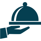 Restaurant cloche silhouette